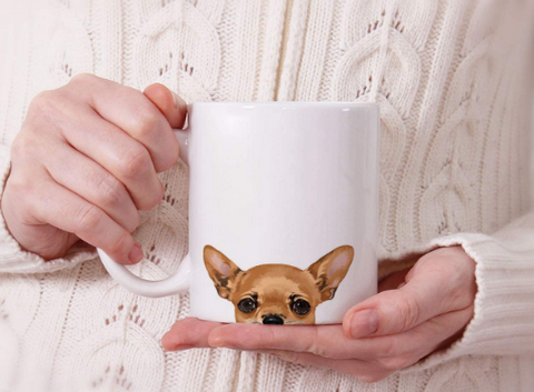 Chihuahua Mom Gifts Mug For Christmas Women Men Dad Decor Lover Decorations Stuff I Love Chihuahua Coffee Accessories Funny Birthday Gift Coffee Cup Mugs