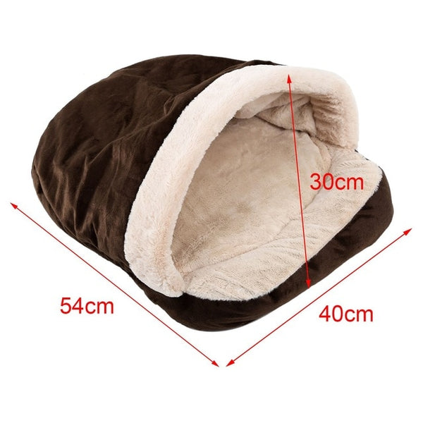 New Pet Soft Dog Cat Bed House Winter Warming Nest Mat For Small Dogs Sleeping Bag Chihuahua Teddy Kennels Fast shipping