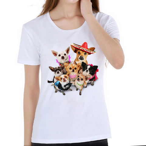 Chihuahua Retro BeautyT-Shirt summer cute funny Chihuahua casual dress