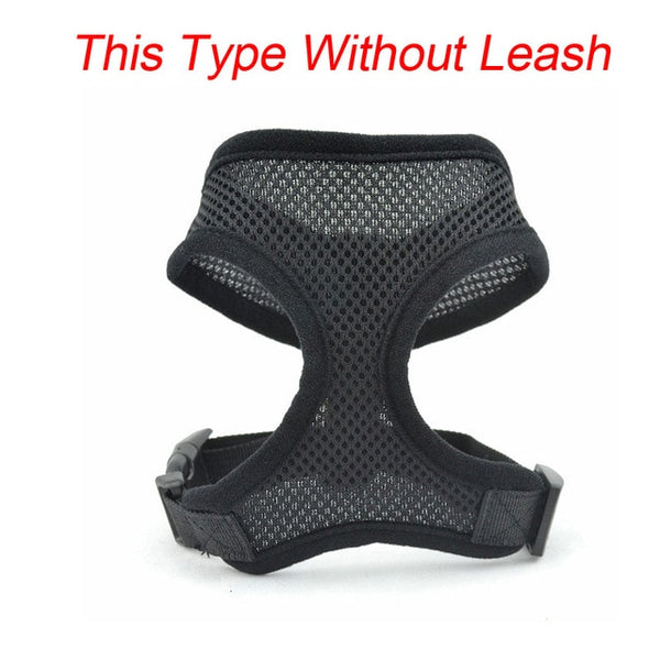 Dog Accessories Breathable Mesh Dog Harness and Leash Set Puppy Cat Harness Vest For Small Dogs Chihuahua arnes para perro 35