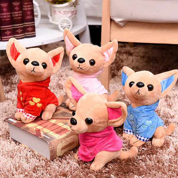Cute Mini Chihuahua  Plush Toy Soft  Birthday Gift