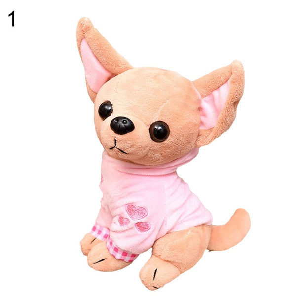 Cute Mini Chihuahua  Plush Toy Soft  Birthday Gift