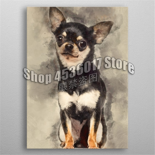 Diamond Painting Chihuahua Cross Stitch Needlework  Crafts Home Decor