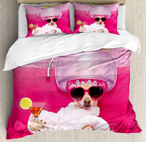 Cover Set  Chihuahua  Relaxing and Lying in Wellness Spa 3 Piece
