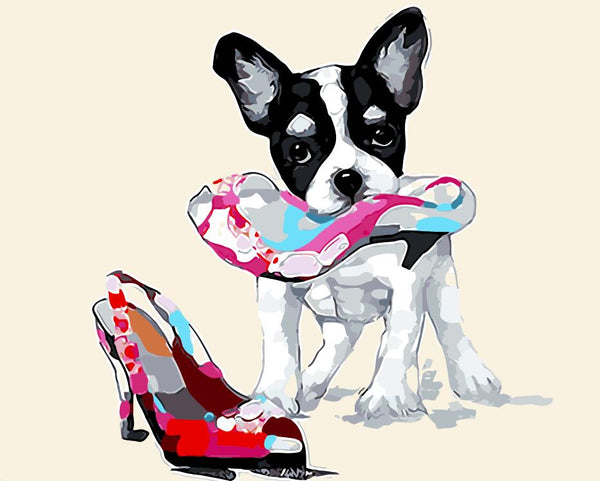 Cartoon Chihuahua Room Decoration Painting picture