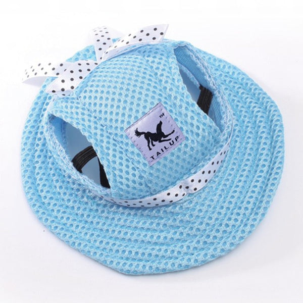 Pet Dog Accessories Summer Dog Hat Cap Pets Breathable Mesh Dog Hats Princess Beach Hat For Small Chihuahua York Ropa Para 15 S1
