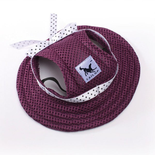 Pet Dog Accessories Summer Dog Hat Cap Pets Breathable Mesh Dog Hats Princess Beach Hat For Small Chihuahua York Ropa Para 15 S1