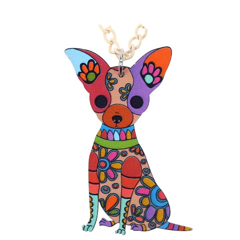 Necklace Chihuahua Pendant Chain Collar Choker Accessories