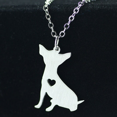 Charms Korean Cute Chihuahua Pendant Wild Lovers Necklaces Women Jewelry