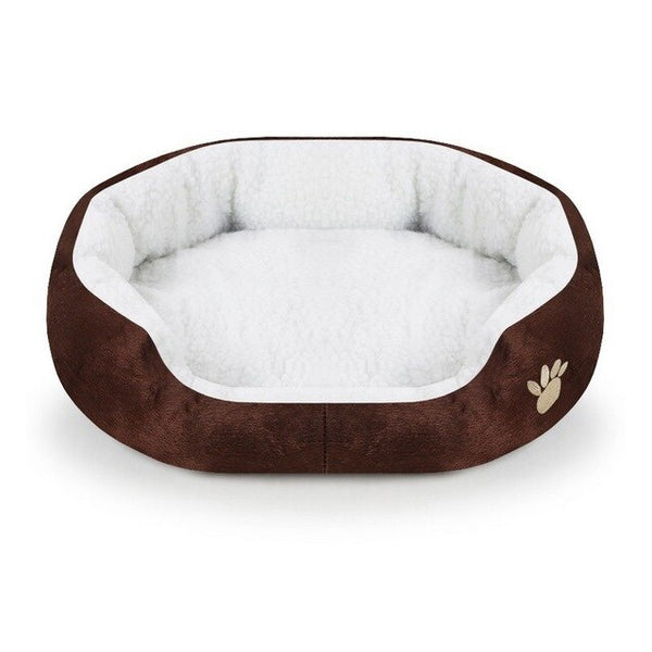 Pet Sofa Dog Beds Soft Fleece Warm Cat Bed House Dog Baskets Fall and Winter Warm Kennel For Small Dogs Chihuahua Cat Puppy 35