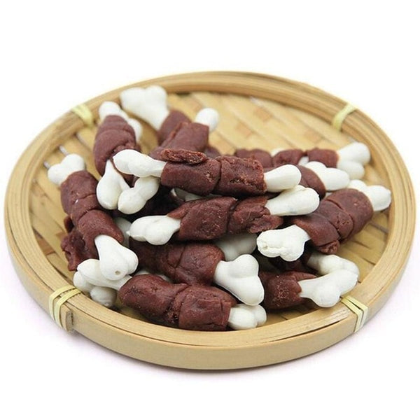 New Chicken Beef Milk Dog Snack Feeder Health Material Pet Chew Bones Clean Teeth Dogs Foods Feeders Teddy Chihuahua Pets Snacks