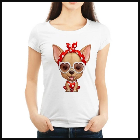 summer mom  tshirt chihuahua