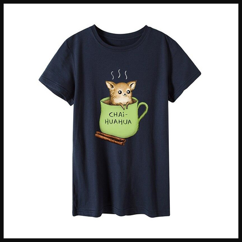 Funny teacup Tshirt Chihuahua 
